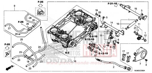 THROTTLE BODY VFR800FE de 2014